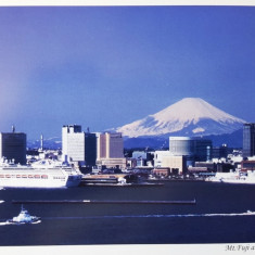 Vedere carte postala Muntele Fuji vazut din Yokohama, Japonia, necirculata