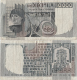 1982 (3 XI), 10.000 lire (P-106b.2) - Italia! (CRC: 36%)