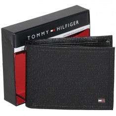 Portofel TOMMY HILFIGER Negru - Portofele Barbati - Piele - 100% AUTENTIC foto