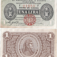 1870 (24 IV), 1 lira (P-G0387c) - Italia - stare aUNC! (CRC: 79%)