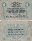 1918, 5 centesimi (P-M1) - Italia! (CRC: 32%)