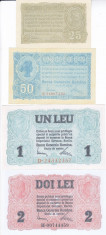 Bancnota Romania 25 bani - 1.000 lei (1917) - PM1-M8 ( set 8 reproduceri - BGR ) foto