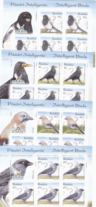 SUB NOMINAL!! , PASARI,MINISHEET,2017,NEUZAT,MNH,ROMANIA.