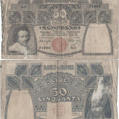 1908 (5 III), 50 lire (P-S856) - Italia (Napoli)! (CRC: 94%)