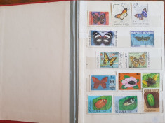 Clasor cu 250 de timbre romanesti si straine foto