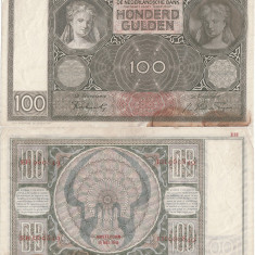 1941 (19 V), 100 gulden (P-51b.5) - Țările de Jos!