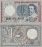 1953 (23 III), 10 gulden (P-85) - Țările de Jos! (CRC: 39%)