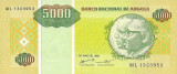 ANGOLA █ bancnota █ 5000 Kwanzas █ 1995 █ P-136 █ UNC █ necirculata