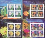 CACTUSI,SERIE + MINISHEET,2017,NEUZAT,MNH,ROMANIA.
