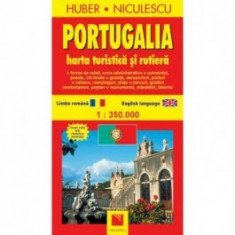 Harta turistica si rutiera Portugalia foto