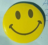 Insigna Happy Face, din metal, 2.8 cm