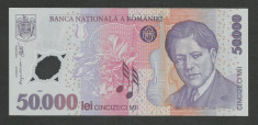 ROMANIA 50000 50.000 LEI 2000 ( 2002 ) Prefix 02 , XF++/ a UNC , P-113a.2 foto