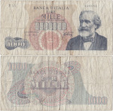 1965 (10 VIII), 1.000 lire (P-96d.1) - Italia! (CRC: 60%)