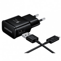 Incarcator Retea Samsung EPTA20EBE Cablu USB Type C inclus Fast Charging Negru Bulk foto