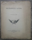 Solidarieta Latina/ 1895, editiunea Ligei