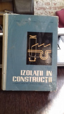 IZOLATII IN CONSTRUCTII - C. STOICA MANUAL PENTRU SCOLILE PROFESIONALE foto