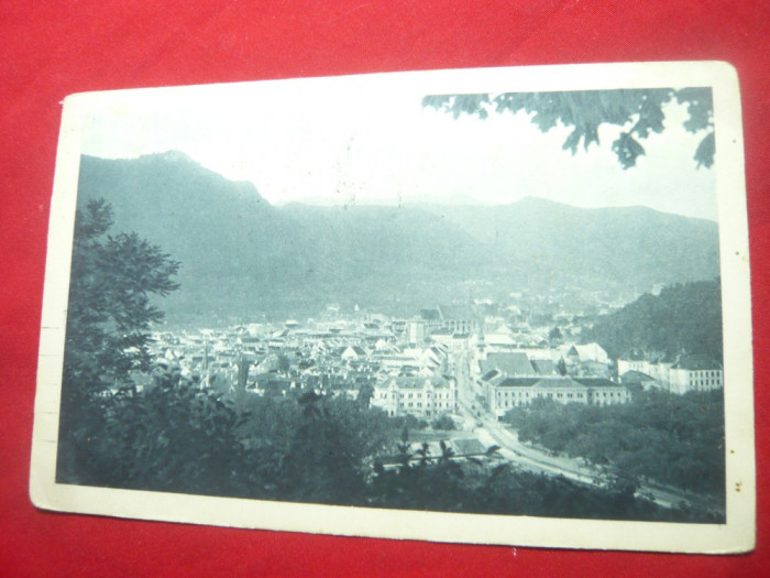 Ilustrata - Panorama Brasov -circulat 1921