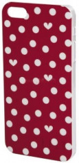 Protectie spate Hama Elle Hearts&amp;amp;Dots pentru iPhone 6 (Rosu) foto