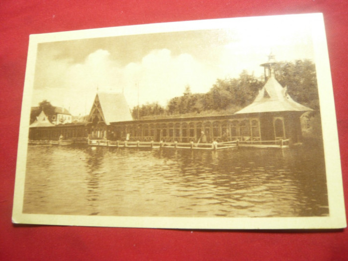 Ilustrata Baile Ocna Sibiului - Lacul Closca , cca 1939