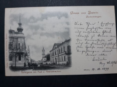 BISTRITA - ANUL 1899 - CLASICA - CIRCULATA BISTRITA - BRASOV foto