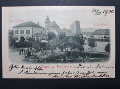 GHIMBAV - WEIDENBACH - BRASOV - ANUL 1900 - ANIMATIE - CIRCULATA BRASOV - RARA foto