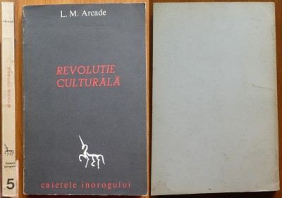 L. M. Arcade, Revolutie culturala; Caietele Inorogului, Paris, 1984, autograf foto