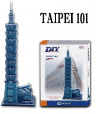 Puzzle 3D Taipei 101 - Puzzle educational foto