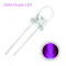 Led de 5mm transparent luminos ( culoare: MOV - PURPLE )