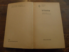 Villette de Charlotte Bronte Ed. Eminescu 1975 foto