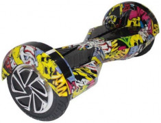 Scooter electric (hoverboard) Myria F1 MY7003, Geanta inclusa (Graffiti Galben) foto