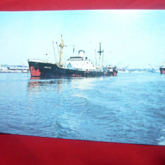 Ilustrata Galati - Nave pe Dunare , anii '60
