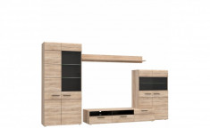 Set de mobila living din pal, 4 piese &amp;quot;Combo Large&amp;quot; Sonoma Oak foto