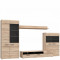 Set de mobila living din pal, 4 piese &quot;Combo Large&quot; Sonoma Oak