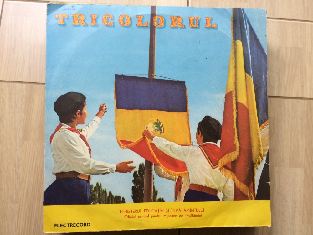 Tricolorul cantece patriotice pionieri disc vinyl lp muzica corala cor C.S.  0102, VINIL, electrecord | Okazii.ro