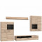 Set de mobila living din pal, 4 piese &quot;Combo Small&quot; Sonoma Oak