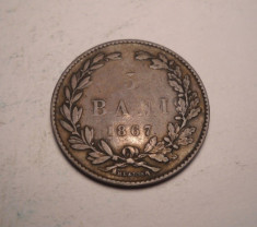 5 bani 1867 Heaton foto