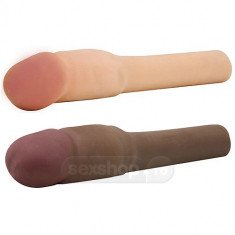 Mansoane pentru penis - CyberSkin Manson de 10cm Gros cu Vibratii pentru Penis - culoare Natural foto