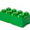 Cutie depozitare LEGO 2x4 - Verde inchis