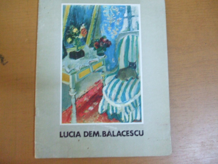 Lucia Dem Bălăcescu 1971 Dalles expoziție conține lista completă lucrări