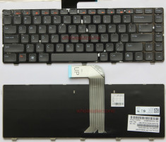 Tastatura Laptop Dell Inspiron M4040 M4110 M411R M5040 M5050 noua Neagra US foto