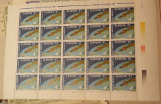 Romania 1991 COALA EUROPA CEPT &amp;#039;91, coala de 25 timbre MNH foto