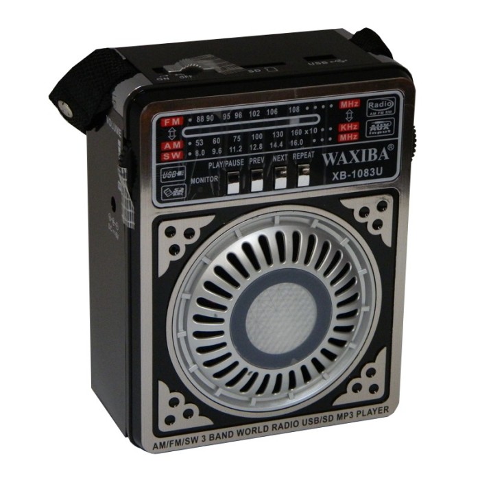 Radio MP3 portabil Waxiba XB-1083U, suport card SD/USB Radio MP3 portabil Waxiba XB-1083U, suport card SD/USB