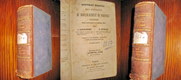 Franta 1857-Manual gros complex vechi de Bacalaureat.