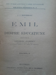 Emil Sau Despre Educatie Doua Volume 1913 1918 Okazii Ro