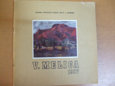 Melica Vasile 1987 expoziție U. A. P. conține lista completă exponate foto