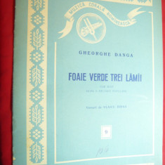 Ghe.Danga - Foaie verde trei lamai - Muzica corala romaneasca nr.9- 1956