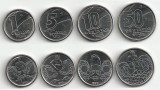 Set Monede Brazilia 1, 5, 10, 50 Centavos 1989-1990 UNC, KM#611-614
