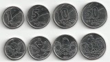 BRAZILIA SET DE MONEDE 1+5+10+50 Centavos 1989-1990 UNC