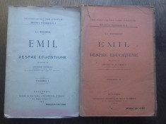 Emil sau despre educatie, DOUA VOLUME 1913-1918 foto