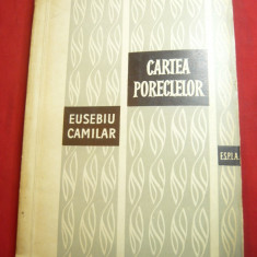 Eusebiu Camilar- Cartea Poreclelor - Prima Ed. 1957 ESPLA , 180 pag